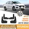 Mud Flaps For Hyundai Reina/verna -2022 MudFlaps Front Rear Fender Car