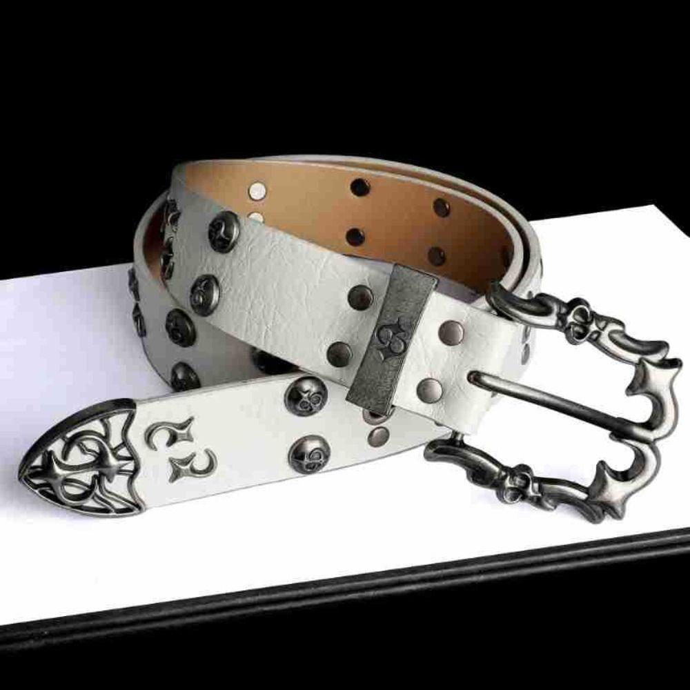 Carved Buckle Rivet Belt Spicy Girl Men Belt Trend Y2K Belt Jeans Accessories