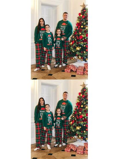 European/American Parent-Child Long Sleeve Pajama Set