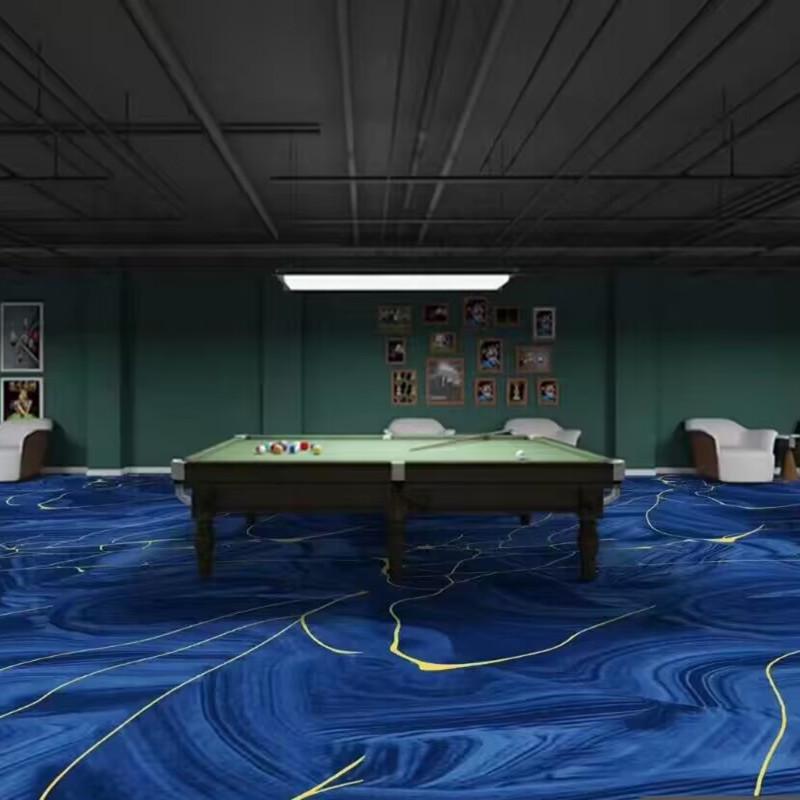 Luxury Printed Carpet for Hotel Billiard, Game, and Recreation Rooms – Wall-to-Wall Hallway and Private Room Flooring