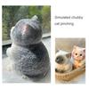 Simulation Cat Squeeze Toy Anxiety Stress Relief Kitten Pinch Sensory Toy Kids Adults Soft Silicone Stress Ball Animal Fidget Toy