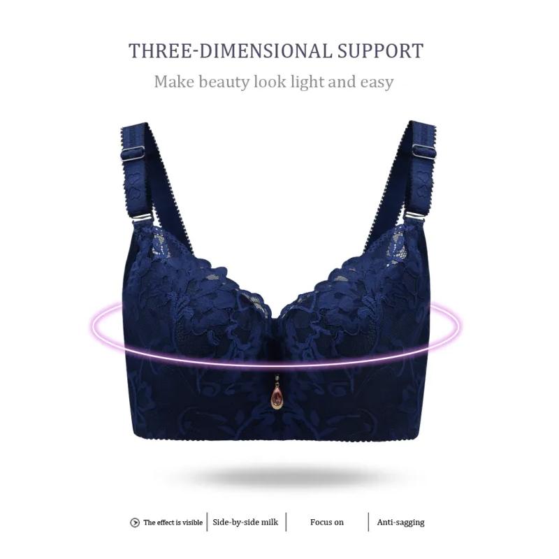 Sexy Sweet Women Bras Push Up Lace Bra Plus Size Brassiere Comfort Underwear Female Double-breasted