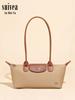 2026 Korean Style Baguette Shoulder Bag - Niche, Long-Handle Dumpling Design