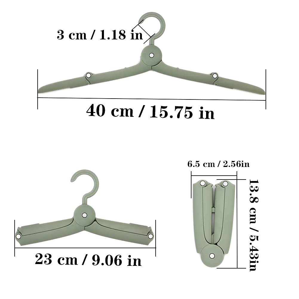 Travel Folding Clothes Hangers Mini Space Saving Clothes Drying Rack Foldable Anti-slip Drying Hangers Wardrobe Organizer