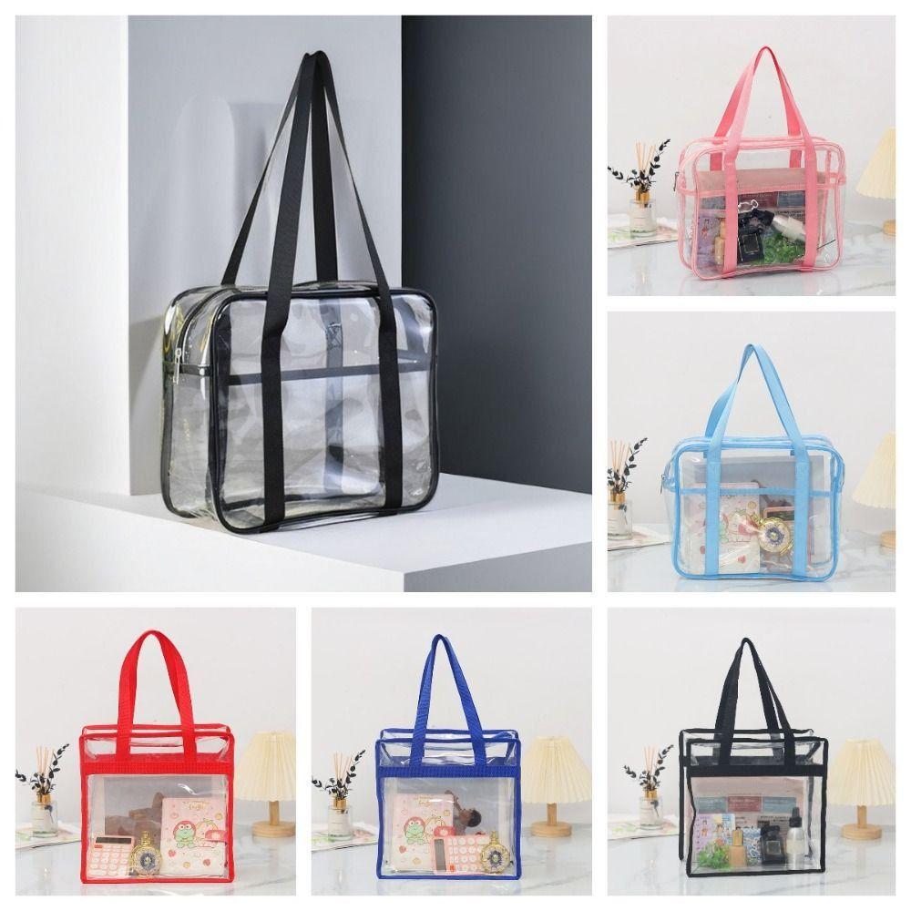 Zipper Bag Makeup Storage Bag PVC Bath Tote Bag Travel Bag Toiletries  Organizer  Sports