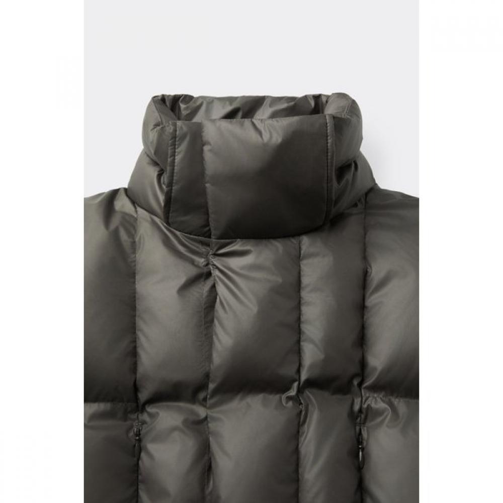 Customellow Hooded Down Jacket Brown Cwuaw25814brd