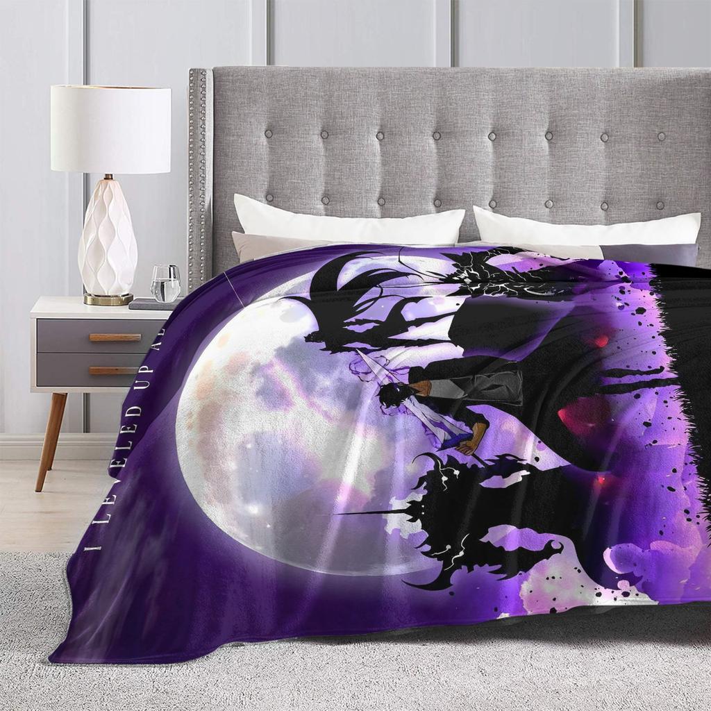 Solo Leveling Decke Warm Weich Street Trend Plüsch Überwurfdecke Für Mädchen Jungen Couch Bett Flanell Tagesdecke Bettdecke
