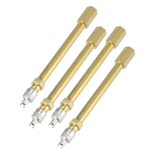 

Автоматический удлинитель вентиля шины ABSOPRO, 100 мм/3,94 дюйма, длинный латунный удлинитель штока пневматической шины, прямой канал, цвет латуни (Набор из 4)