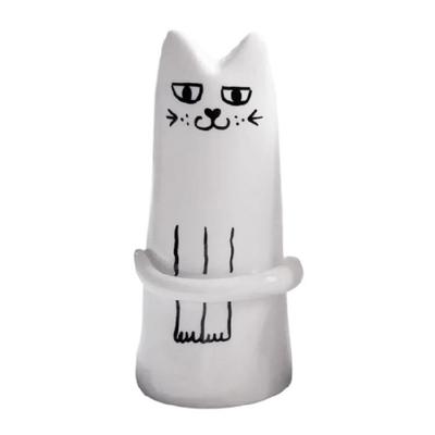 Unique Cats Sculpture Resins Miniature Vases Artistics Home Accent for Floral Arrangements Aesthetic Home Office Decors