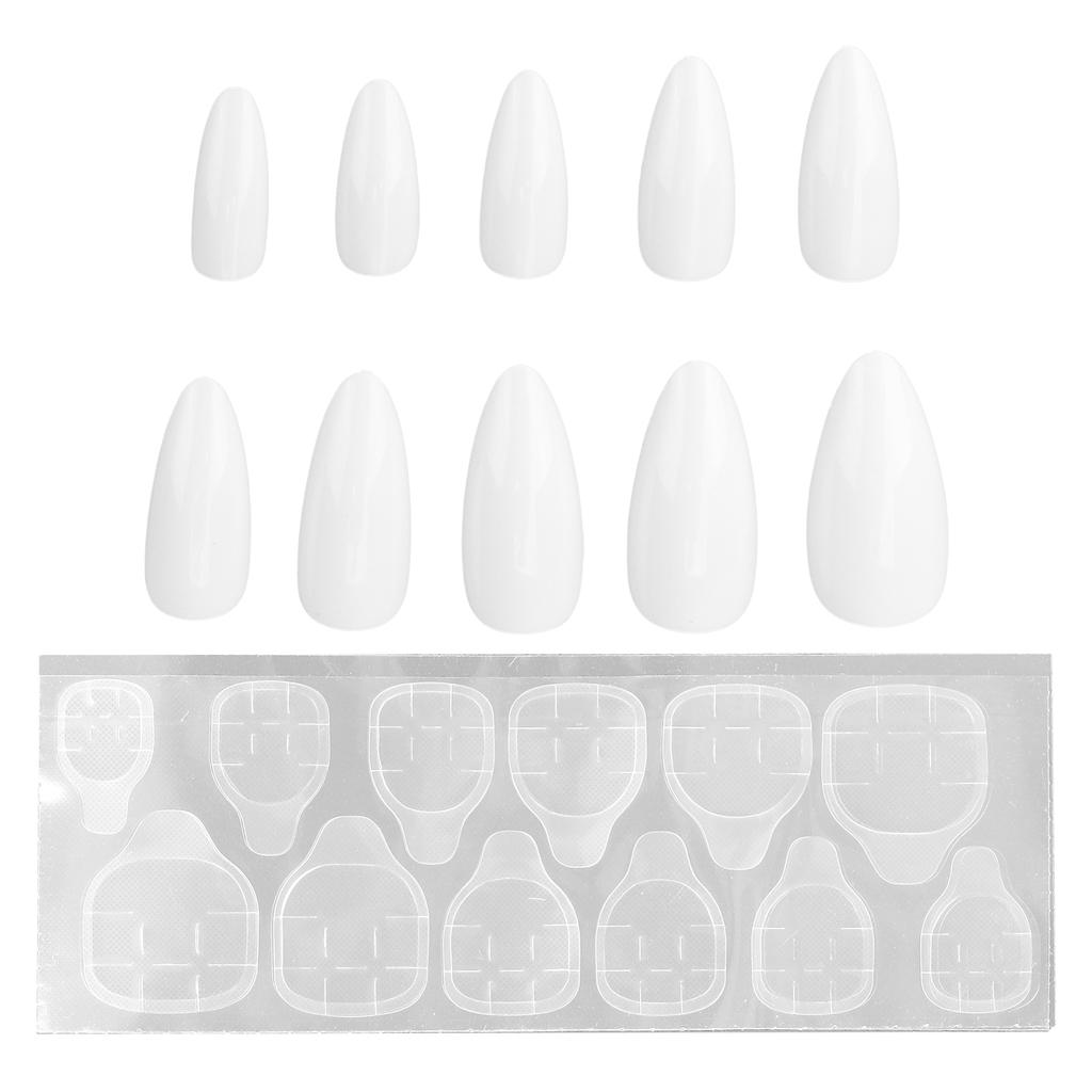 10pcs Coffin Press On Nails Full Cover Fake Nails Tips Glossy Artificial False Nails Manicure Decal for Women