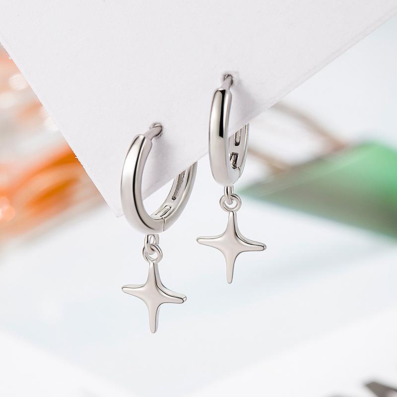 Star earrings, women's earrings, ear buckles, niche design versatile temperament stud earrings