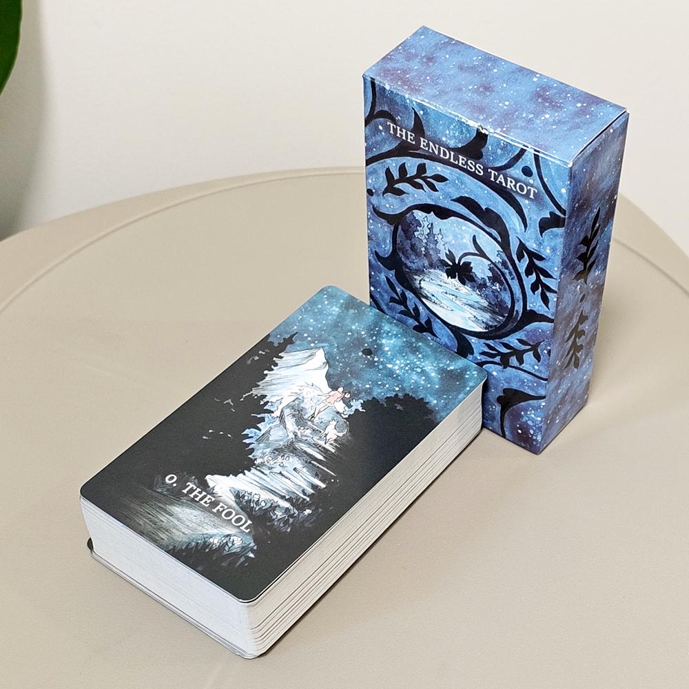 The Endless Tarot Deck 80 Hand-Drawn Panoramic Cards 10.3 X 6 Cm Seamless Landscape Fantasy Tarot