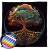 Tarot Card Tablecloth Altars Cloth Trees Of Life Tablecloth Astrology Divinations Non-Slip Mat Tapestry Home Decorations