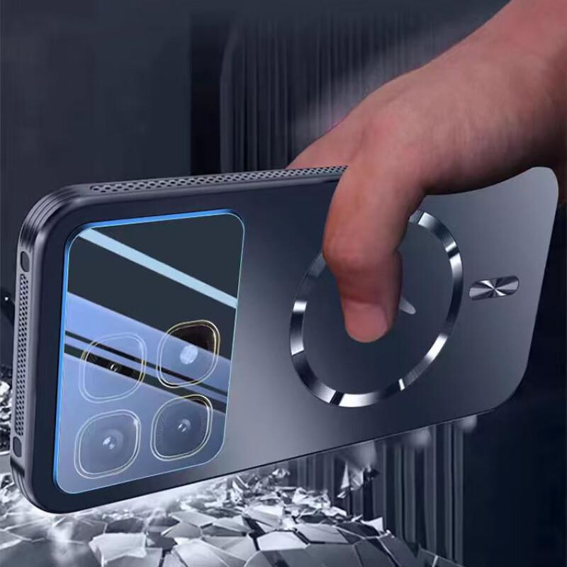 Protective Case for Redmi K70, K70ultra, K70e, K70pro, with Magnetic Adsorption, Heat Dissipation, Matte, Full Cover, New