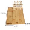 Bamboo Cheese Board Cheese Knife Cheese Slicer Fork Scoop Cut Kitchen Cooking Tools Bamboo Cutting Board Wood Cheeses Boards