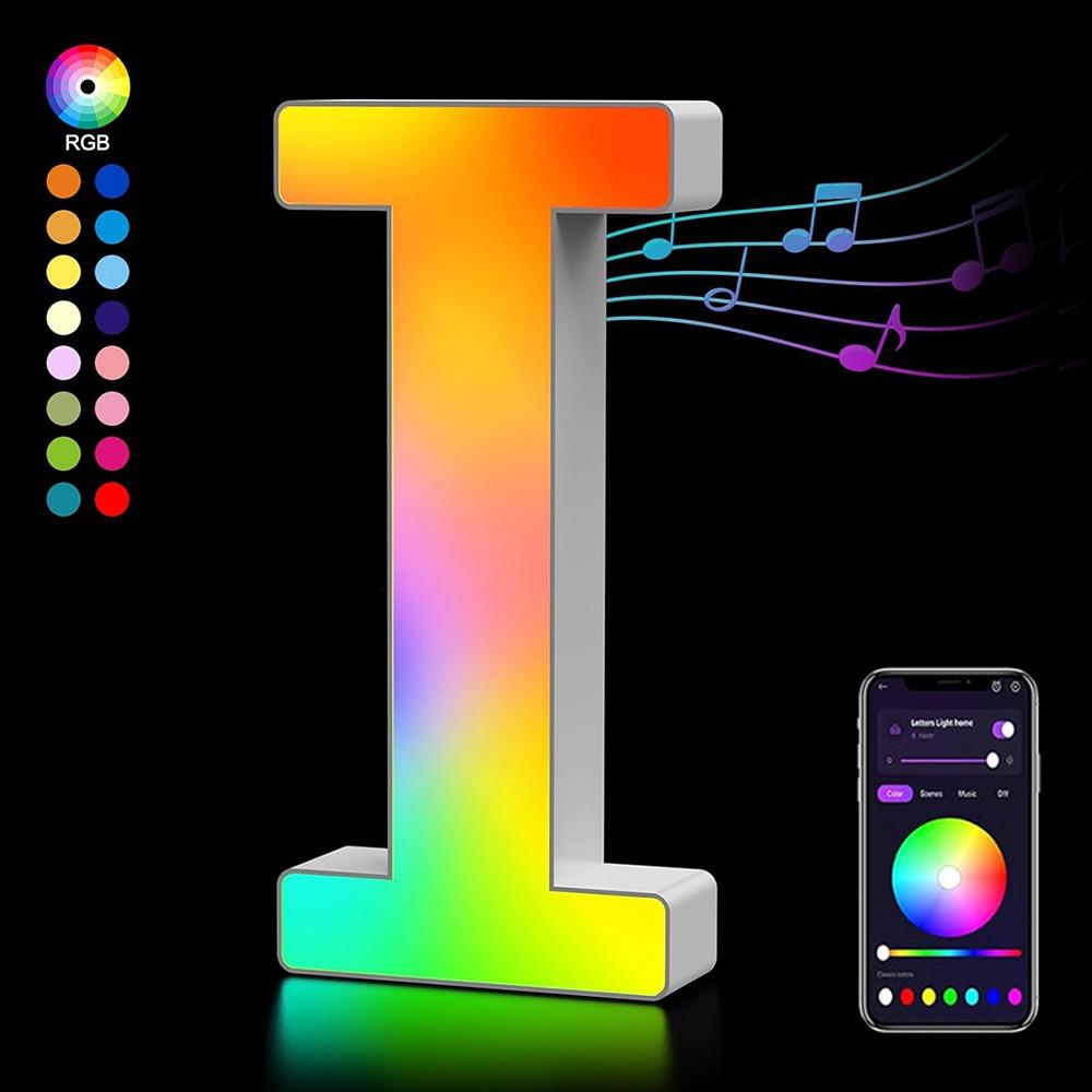 Name Letter Alphabet Light Smart Number Lamp MeRGBW App LED Letters Light Game