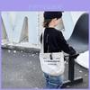 Stylish Korean Childrens Canvas Crossbody Bag With Letter Print For Everyday Use