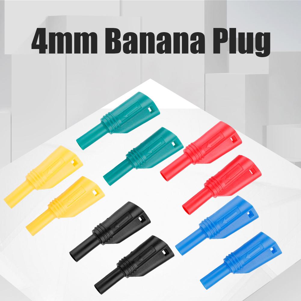 10sets P3005 Welding Assembled Screw Fixing 4mm Banana Plug Multimeter Connector