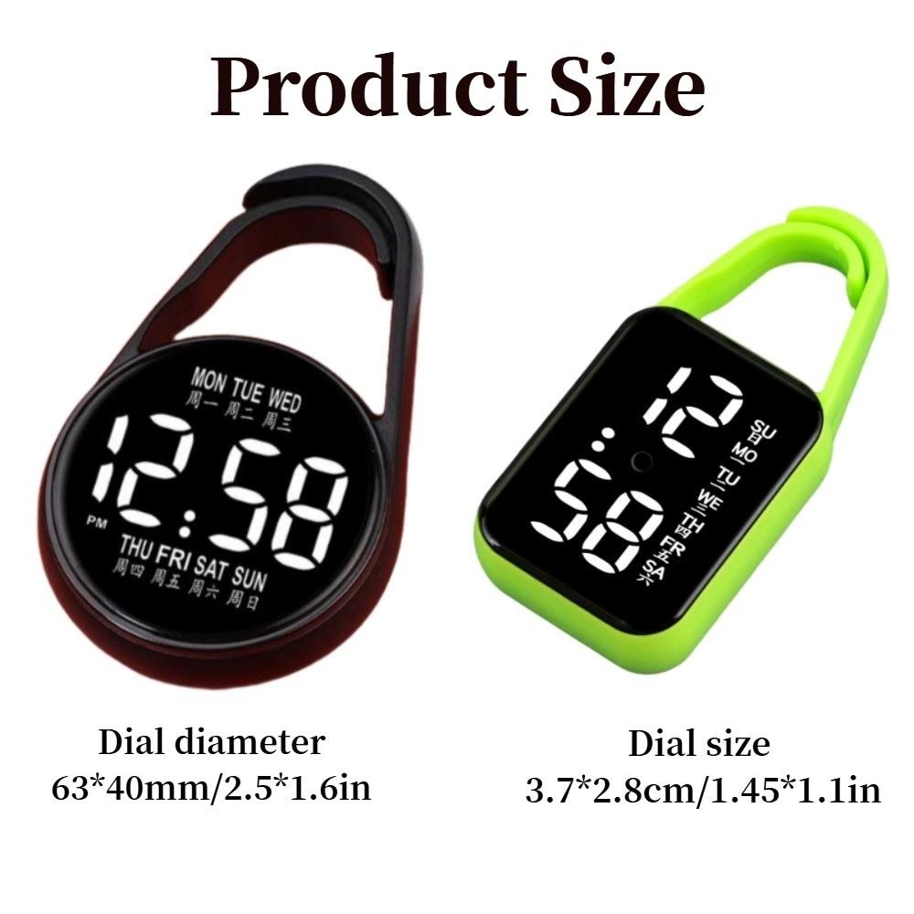 LED Elektronické závěsné hodinky Přenosné Vodotěsné Kapesní hodinky Kapesní styl Digitální displej Svítící Kapesní hodinky