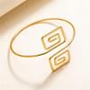 European & American Fashion Geometric Spiral Arm Ring - Simple, Stylish Hand Jewelry
