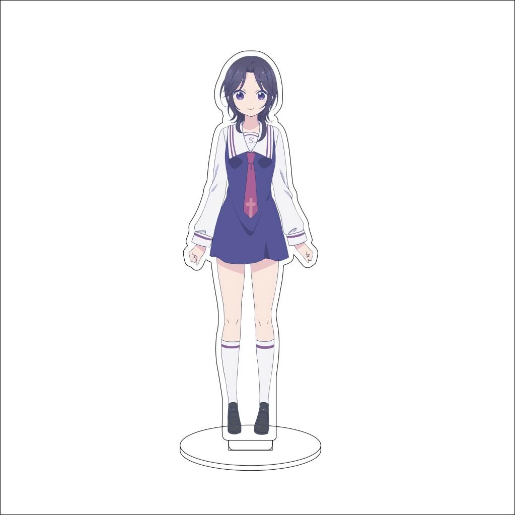16CM Anime Happy Sugar Life Cosplay Ornaments Matsuzaka Satou Koube Shio Koube Asahi Acrylic Stand Figure Stand Halloween Gifts