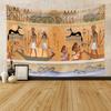 Haoyiyi Egyptian Tapestry Wall Hanging Ancient Egypt Mythology Culture Tapestry Pharaohs Hieroglyphic Carvings Tapestries for Bedroom Living Room