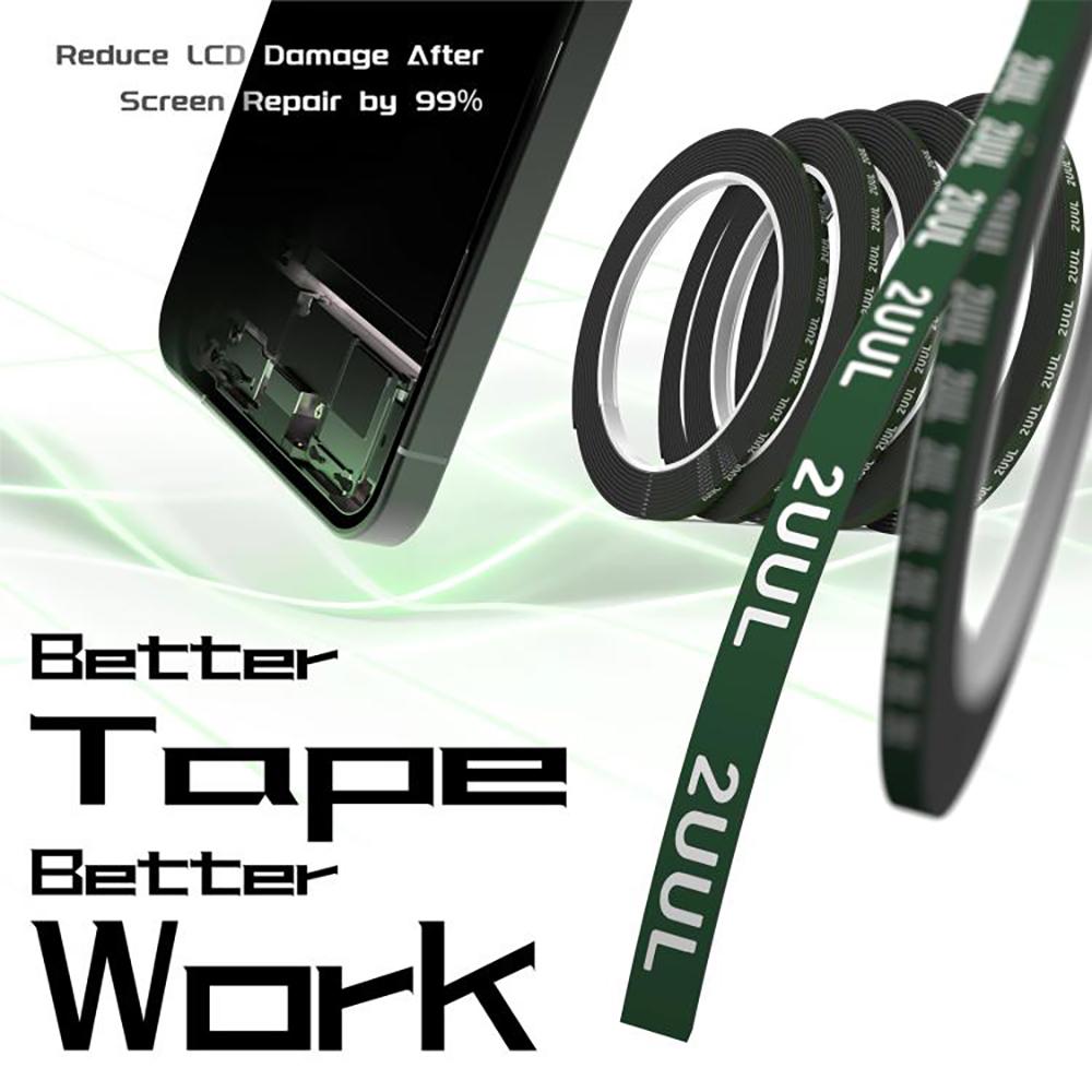 2UUL CS01 5 Rolls 3mm Cushion Seal Tape for Screen Frame Back Cover Double Sided Adhesive Tape