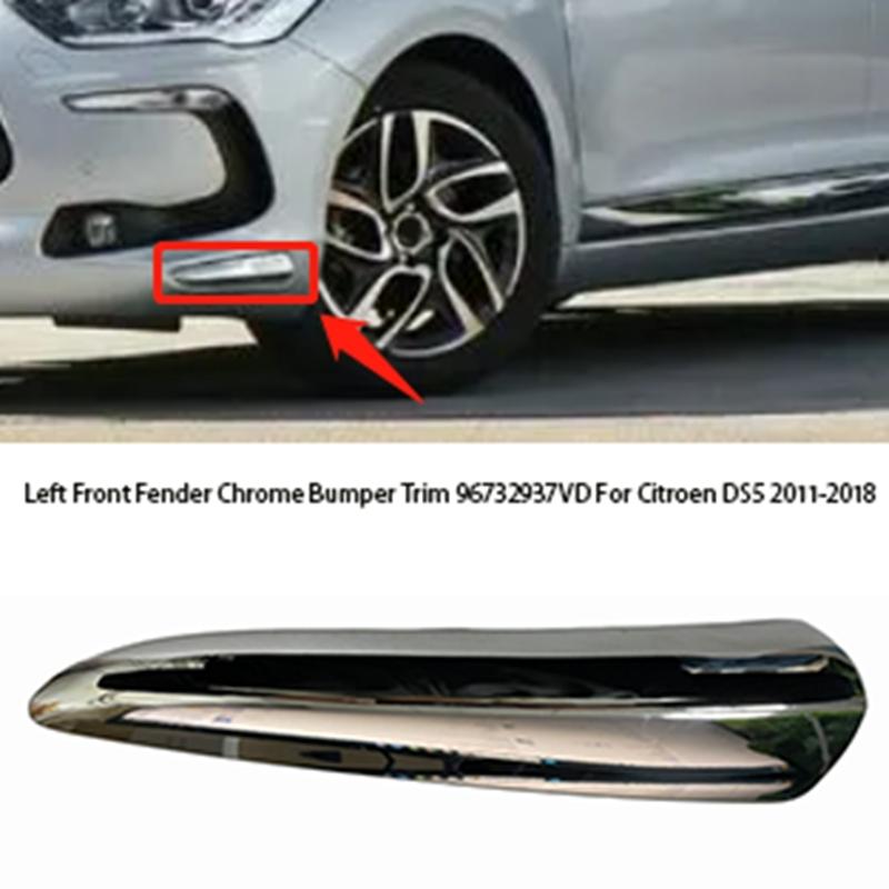 Chromowana Listwa Dekoracyjna Błotnika Przedniego 96732937VD Do Citroen DS5 2011-2018 Listwa Dekoracyjna Bocznego Skrzydła Części Akcesoria