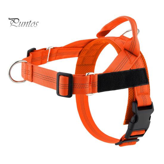 Heavy Duty Nylon Harness for Medium Dogs No Pull Dog Harness, Adjustable Vest with Handle, Breathable Durable Metal D-ring Pet Padded Large Dogs, Safe