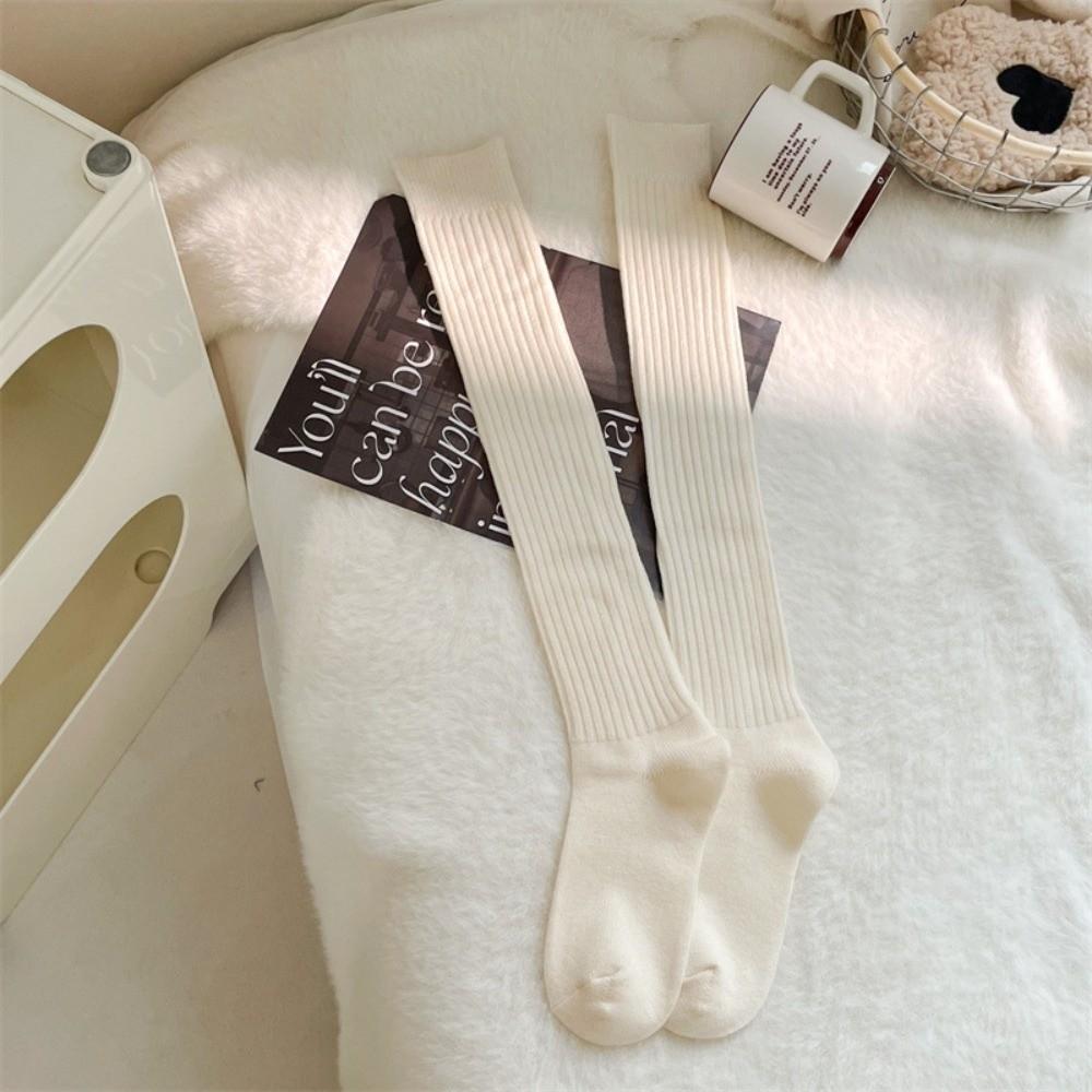 Japanese Style Women's Stockings Thicken Long Warm Socks Fashion Over The Knee Socks Winter