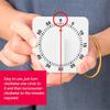 Multifunctional Mechanical Reminder Timer Kitchen 60 Minutes Countdown With Alarm Reminder Magnet Timer Cooking Teaching Homework Office (White/Black)