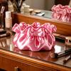 3D Printed Korean-Style Pleated Petal Bow Cloud Storage Bag for Jewelry and Cosmetics