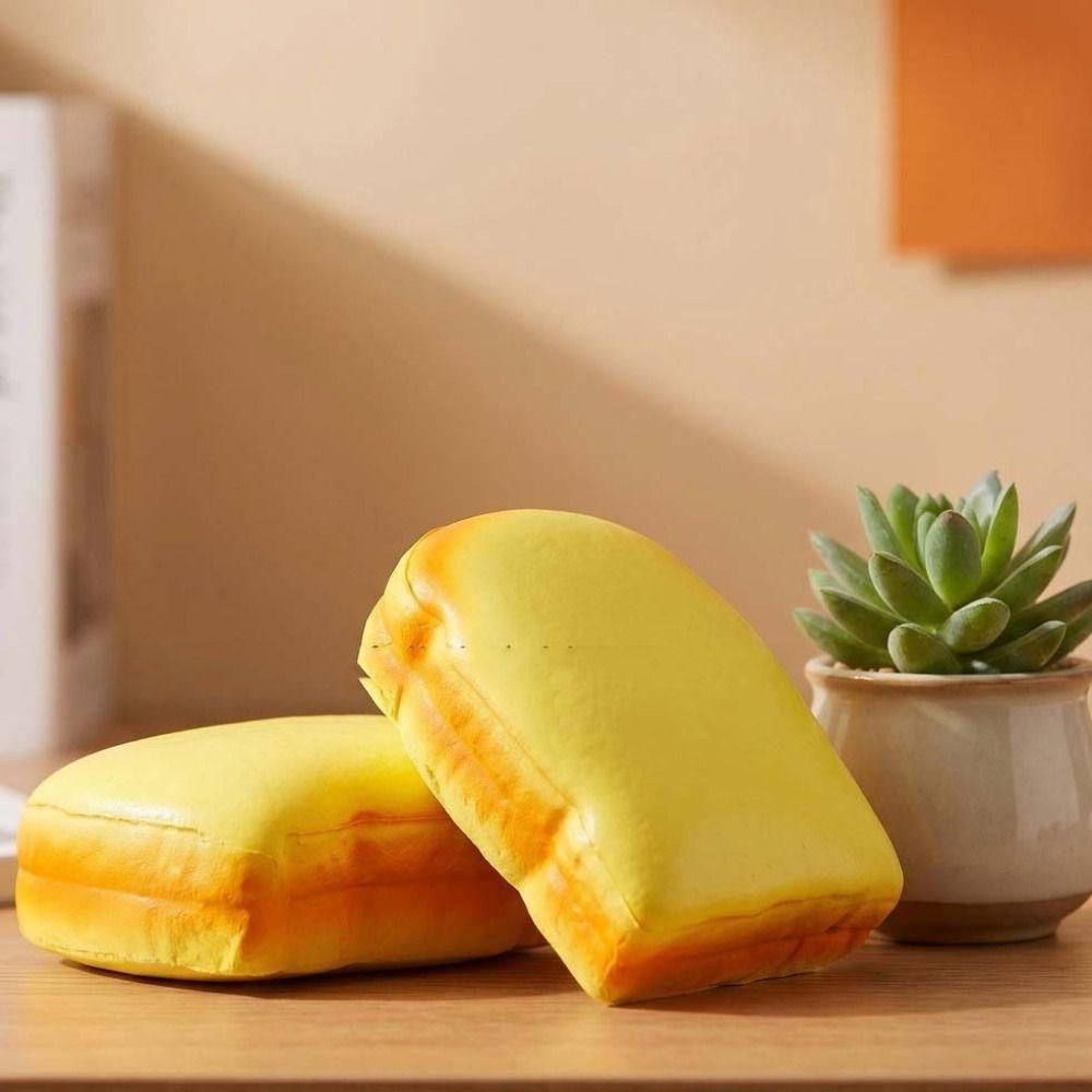 Slow Rising Toast Bread Squeeze Toy Simulated Fidget Bread Soft Cute Toast Sensory Toys Kids Adult