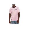 Puma Letter Print Design Casual Sports Round Neck Short Sleeve Football Shirt Men Tops Pink 774823-01