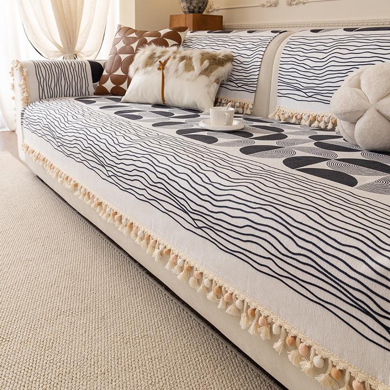 

New Sofa Cover Cloth Is Universal In All Seasons, Pastoral Style, Full Cover Sofa Towel, One-Piece Cover Sofa Cushion Cover 70*70cm