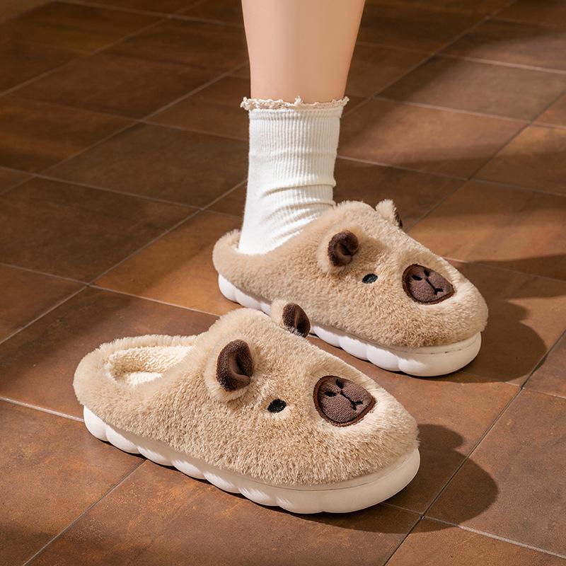 

Мультяшные хлопковые тапочки осень и зима досуг дом для помещений утолщенная подошва теплый плюшевый хлопок tow 44-45 yards [suitable for 43-44]