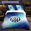 West Bromwich Albion Football 3 Piece Bedding Set Soft Duvet Cover Set with Pillowcases Printed Bedroom Decor Set for Home