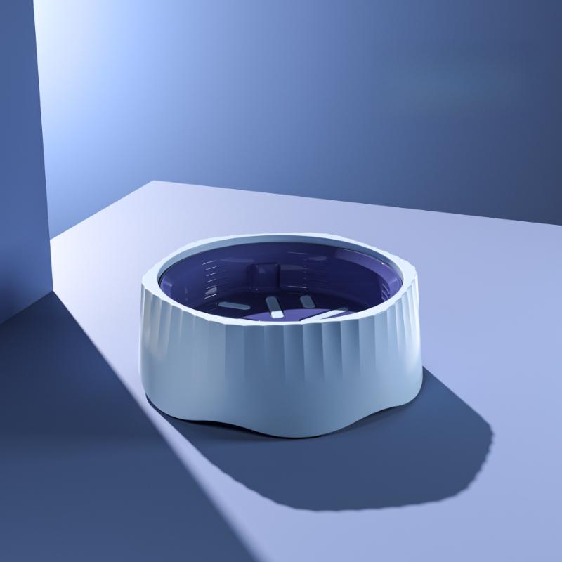 Pet slow food bowl anti choking bowl switchable multifunctional cat bowl dog bowl bottom anti slip and anti spill tableware pet синий