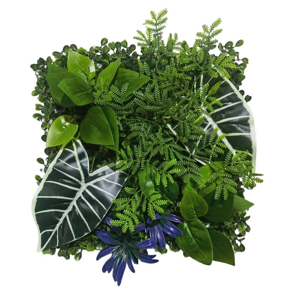 25*25cm Simulation Turf Sheet Green Fake Green Grass Mat Garden Grass Wall Home Decoration