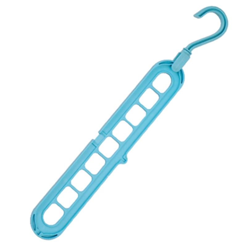 Складная вращающаяся вешалка для одежды 9 отверстий многофункциональная стойка для хранения держатель для дома общежития шкафа брюк юбки шляпы синий