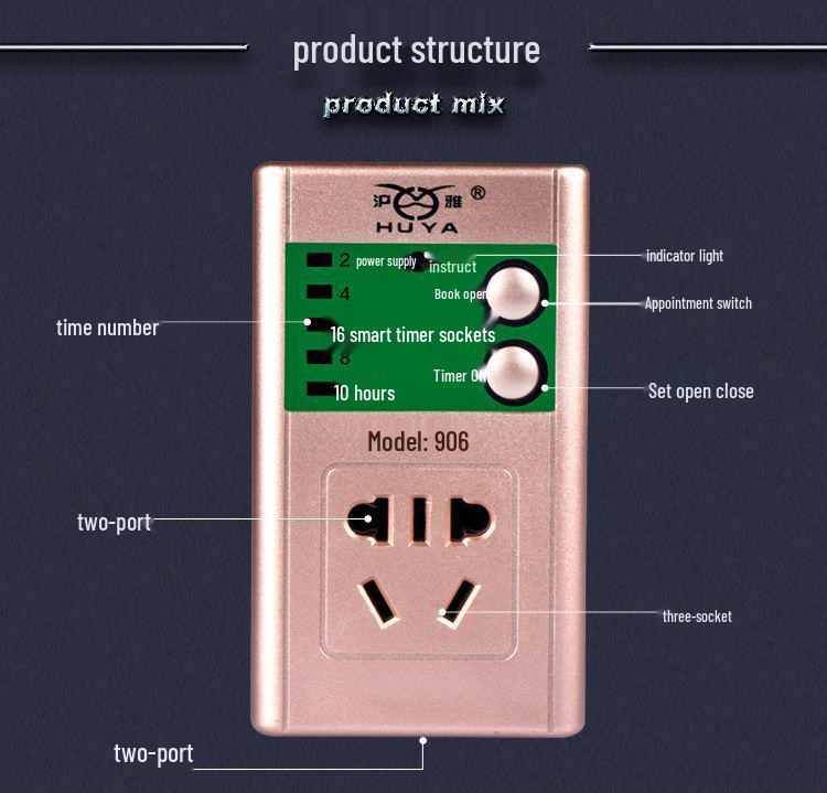 Universal Smart Electric Bike Phone Charging Timer with Auto Power Off