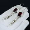 Red Garnet Gemstone Earring, Garnet Silver Earring, Pear Gemstone Earring, 925 Sterling Silver Earring, Gemstone Earring, Meditation Earring