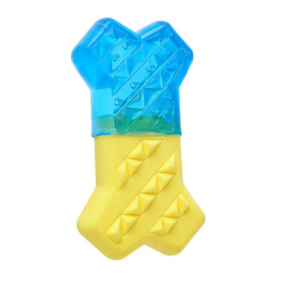 Summer Pet Cooling Chew Toy Freezable Textured Ring Shark Bone Ice Stick Cube Puppy Toy Water Filling Dog Teeth Cleaning Toy