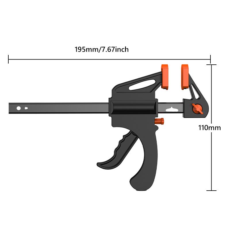 5 STÜCKE Mini 4 Zoll F-Typ Klemme Holzbearbeitung Arbeit Balkenklemme Gadget Befestigungsclip Schnell Manuell Quetschgriff Clip