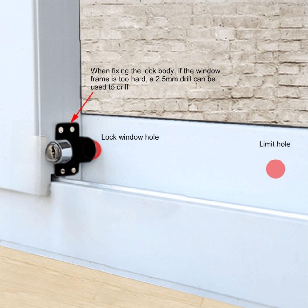 With keys Window Safety Lock Zinc Alloy Door Window Lock Safety Door Lock Anti Theft