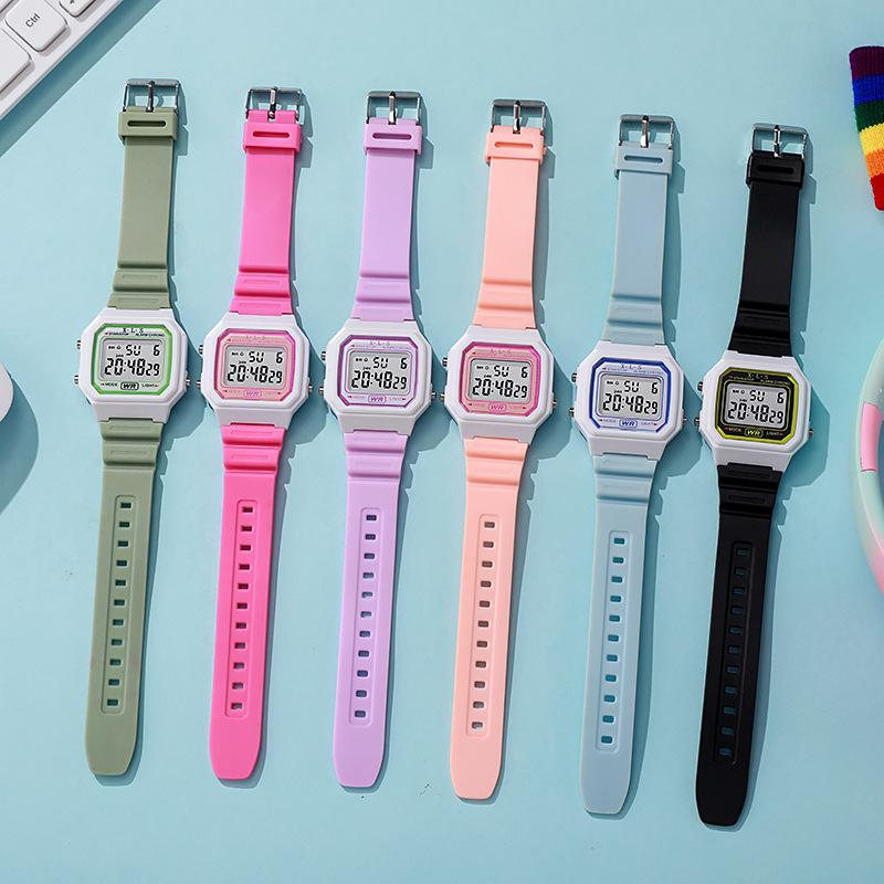 New Children's LED Digital Watch Student Multi Functional Outdoor Sports Watch Minimalist Men's and Women's Electronic Watch