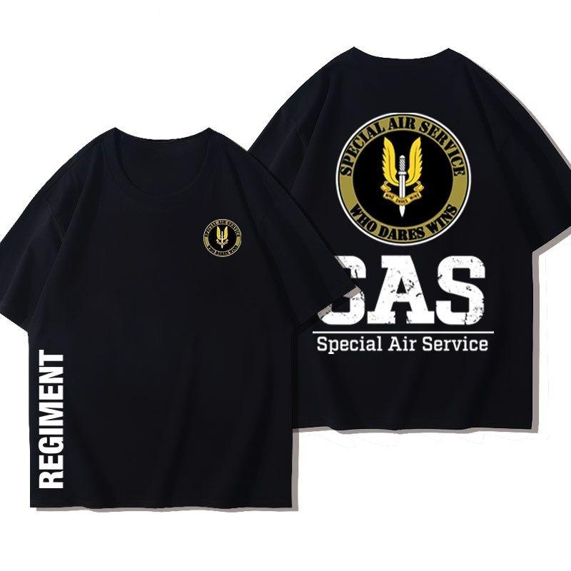 SAS British Special Air Service Tee Rainbow Six Tactical Cotton Military Short Sleeve T-Shirt Summer Men's Casual Comfort Top