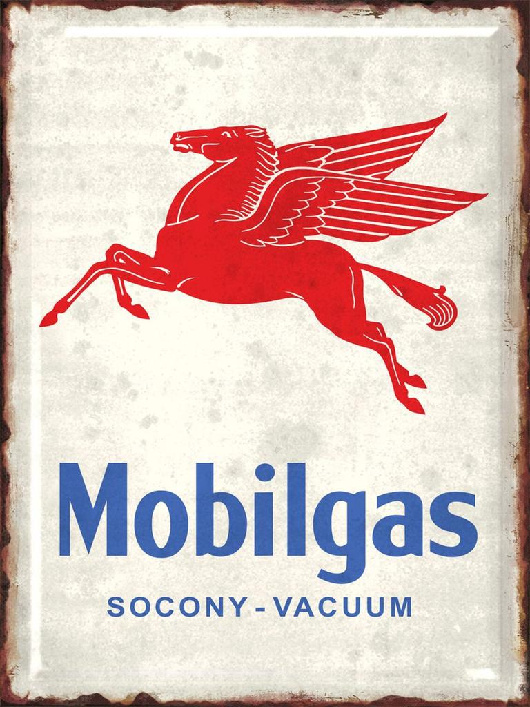 Vintage Mobil Racing Fuel Tin Sign  Retro Motor Oil Metal Wall Art for Garage Bar Club Decor Car Themed Posters