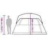 Family Tent for 6 Persons Green Waterproof