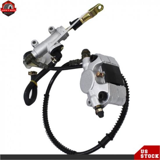 Hydraulic Rear Disc Brake Caliper System+Pads For Quad Dirt ATV 150cc 250cc New